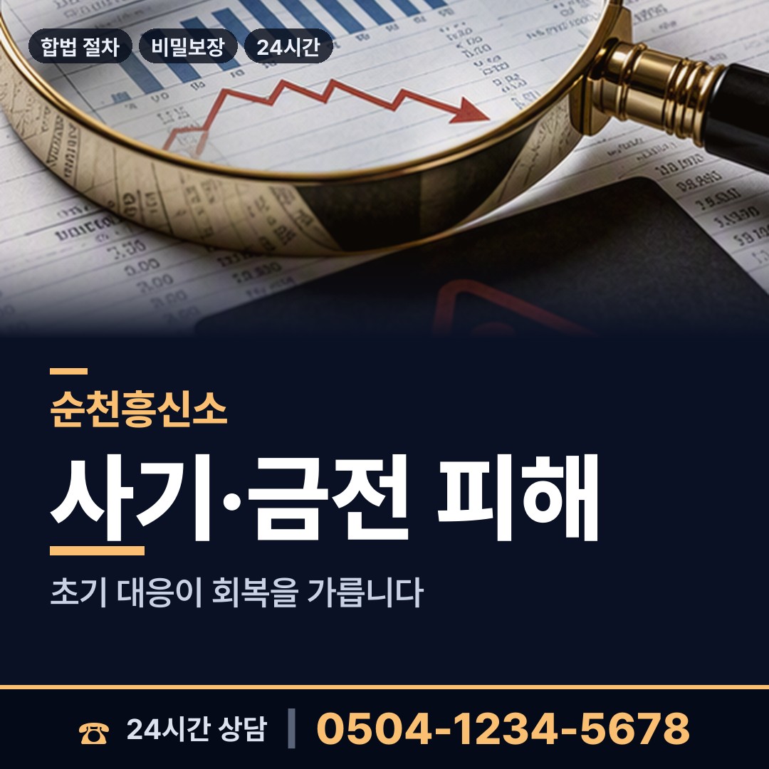 순천 삼산동 대여금회수 상담 안내